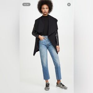 Spanx convertible Faux Leather jacket size M